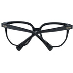 Max Mara Black Women Glasses Frame, plastic full-rim square style, 53-16-140 size with branded case included. Black color demo lenses.