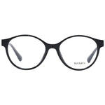 Max & Co Black Women Glasses Frame, round full-rim plastic frame with demo lenses, includes branded case.