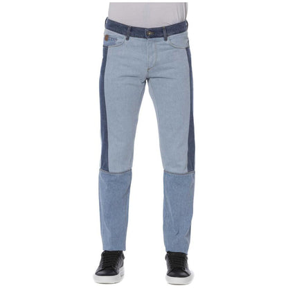 Trussardi Jeans Blue Cotton Men Jeans