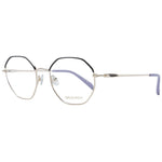 Emilio Pucci Black Women Glasses Frame, full-rim round metal frame with demo lenses, 54-19-140 size. Includes branded case.