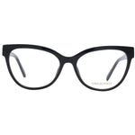 Emilio Pucci Black Women Glasses Frame, full-rim style, plastic material, butterfly shape, size 55-16-140 with branded case.