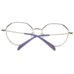 Emilio Pucci Black Women Glasses Frame, full-rim metal round style with black frame and demo lenses.