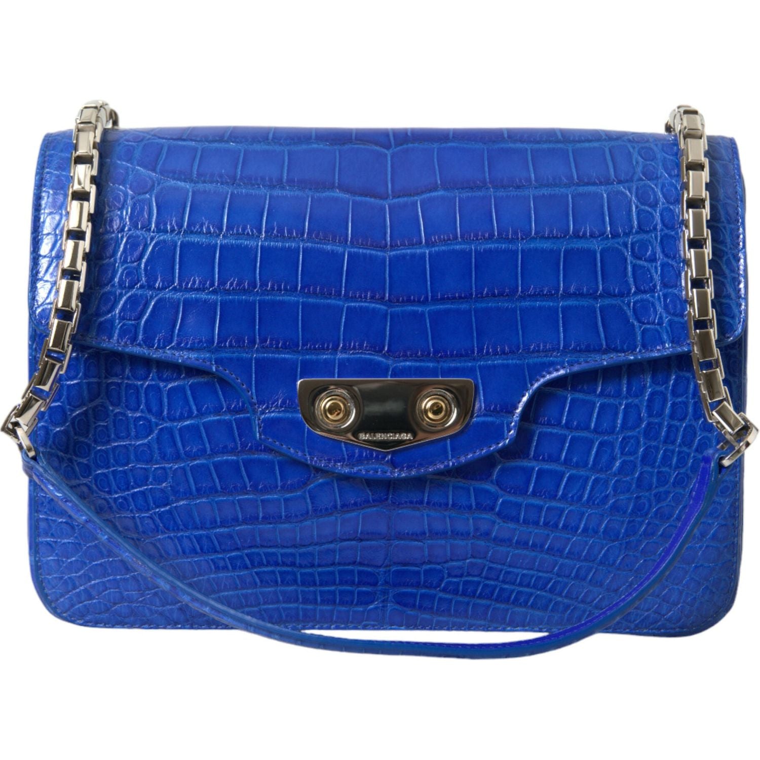 حقيبة كتف أنيقة من جلد التمساح من Balenciaga