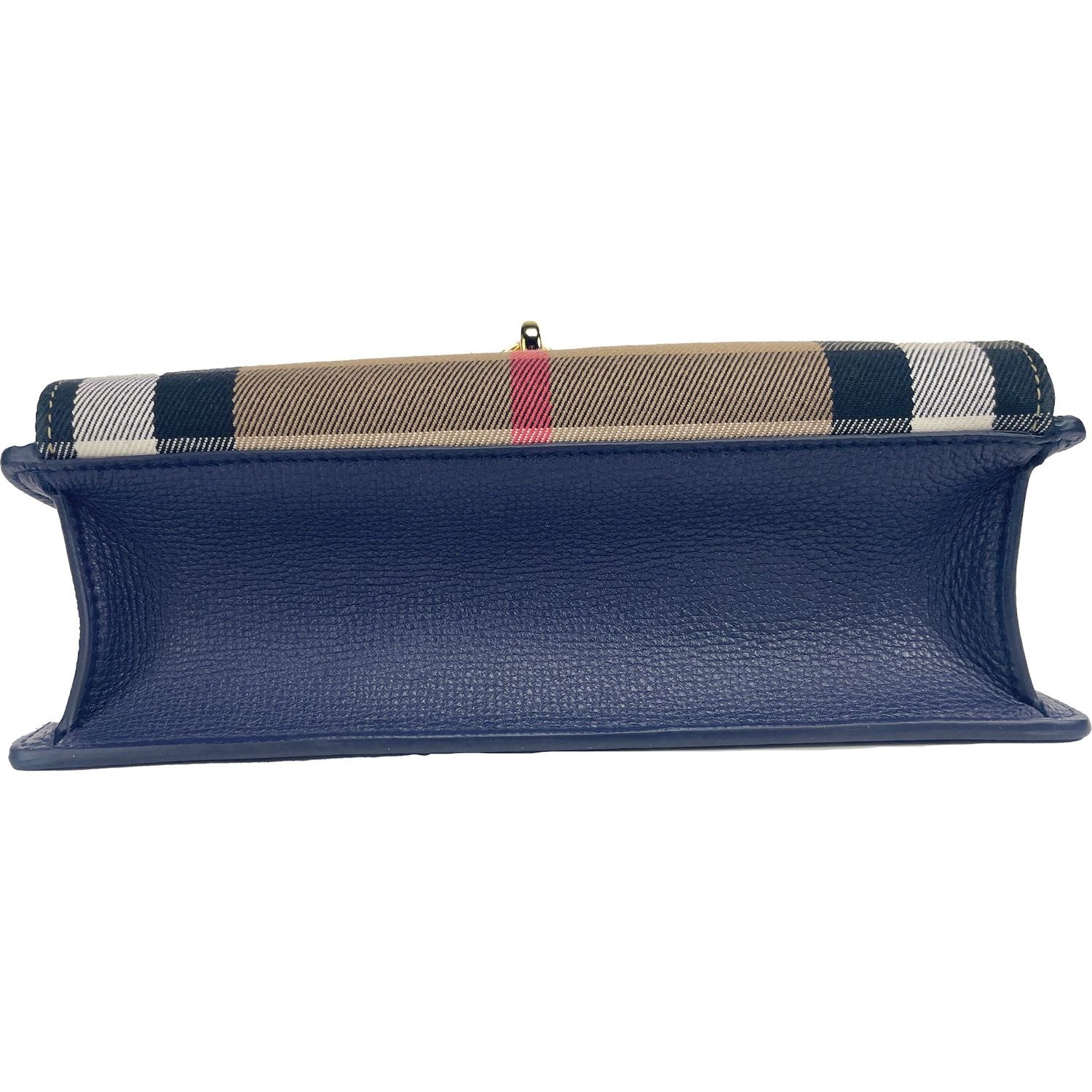 Macken 小号 Regency Blue House 格纹皮革斜挎包