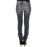 Ermanno Scervino Gray Slim Jeans Denim Pants Skinny Leg Stretch SIG12449-1