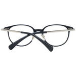 Max Mara Black Women Glasses Frame with full-rim round style, plastic material, and demo lenses. Comes with branded case.