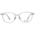 Max Mara Pink Women Glasses Frame in rose full-rim butterfly style with demo lenses, plastic material, and branded case included.