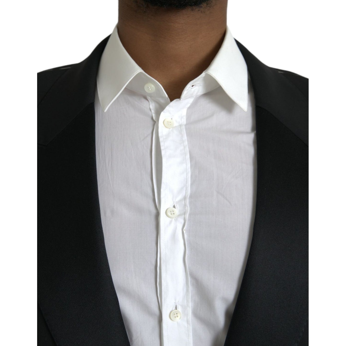 Dolce & Gabbana Black SICILIA Single Breasted Coat Blazer