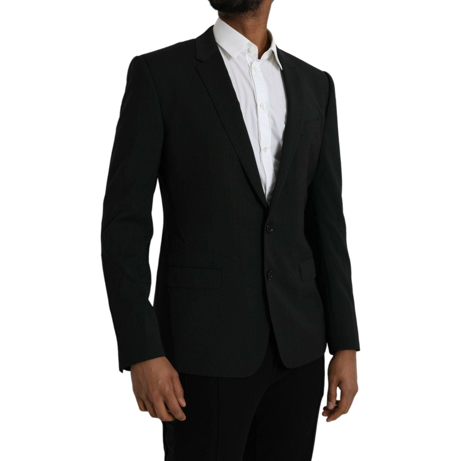 蓝色 MARTINI 披肩单排扣西装外套