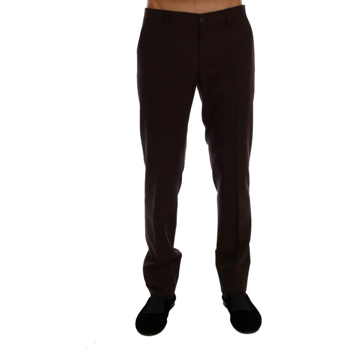 بنطلون رسمي أنيق بقصّة Slim Fit من Dolce &amp; Gabbana باللون الأرجواني