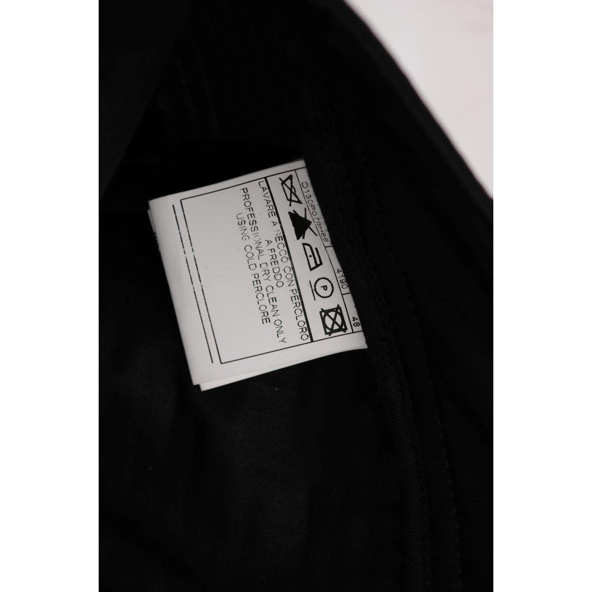 بنطلون بقصّة ضيّقة من القطن باللون الأسود من إيرمانو شيرفينو