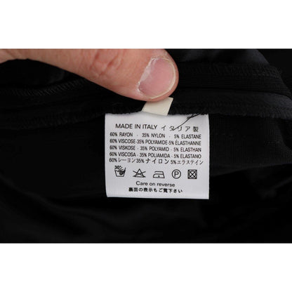 Ermanno Scervino Black Viscose Flare Bootcut Pants