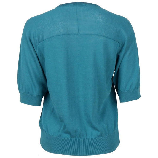 Alpha Studio Green Cotton Sweater
