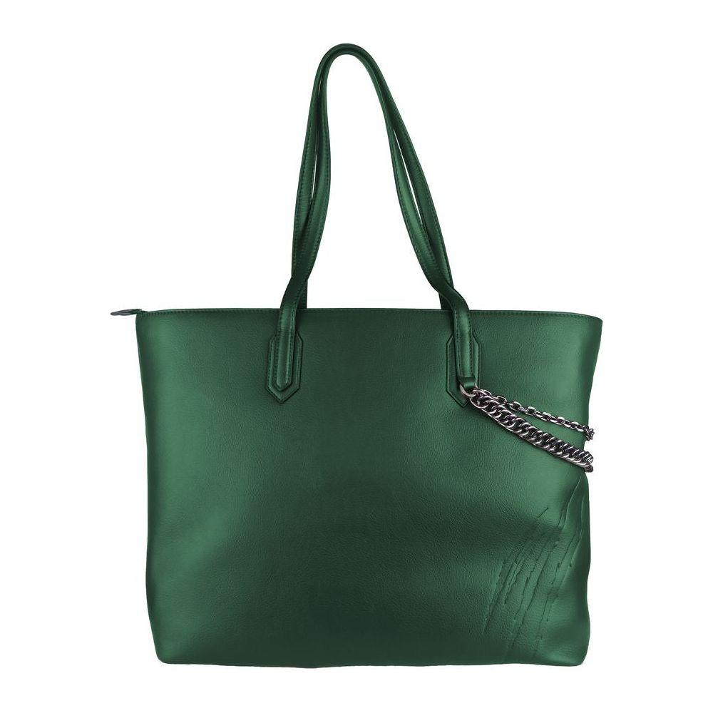Plein Sport Green Polyethylene Women Shoulder Bag WOMAN TOTES