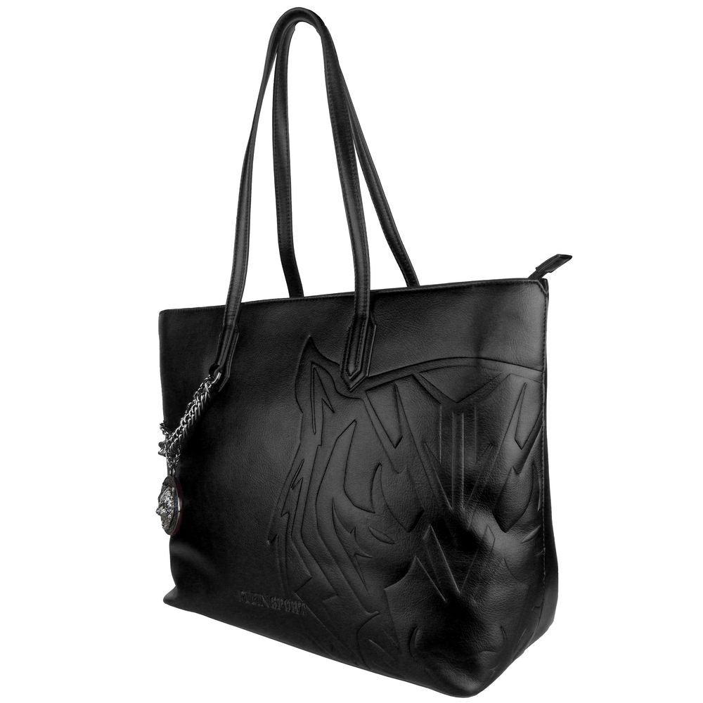 Plein Sport Black Polyethylene Tote Bag
