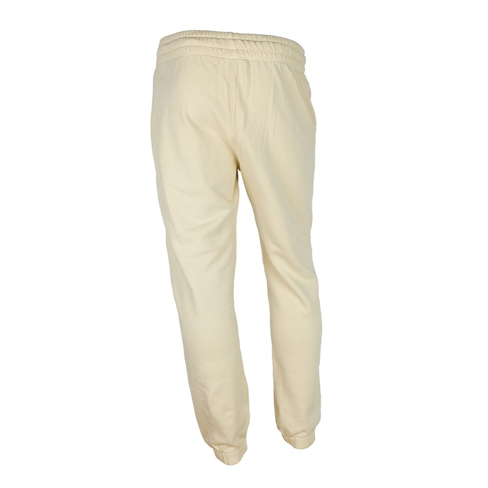 Diego Venturino Beige Cotton Men Track Pant