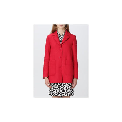 Love Moschino Red Wool Women's Coat