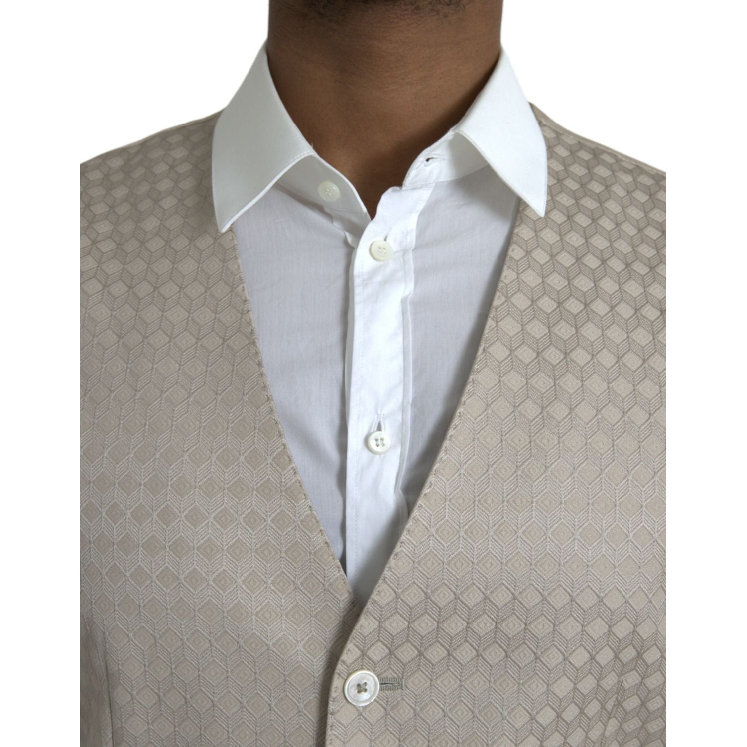 米白色棉质背心连衣裙正式背心