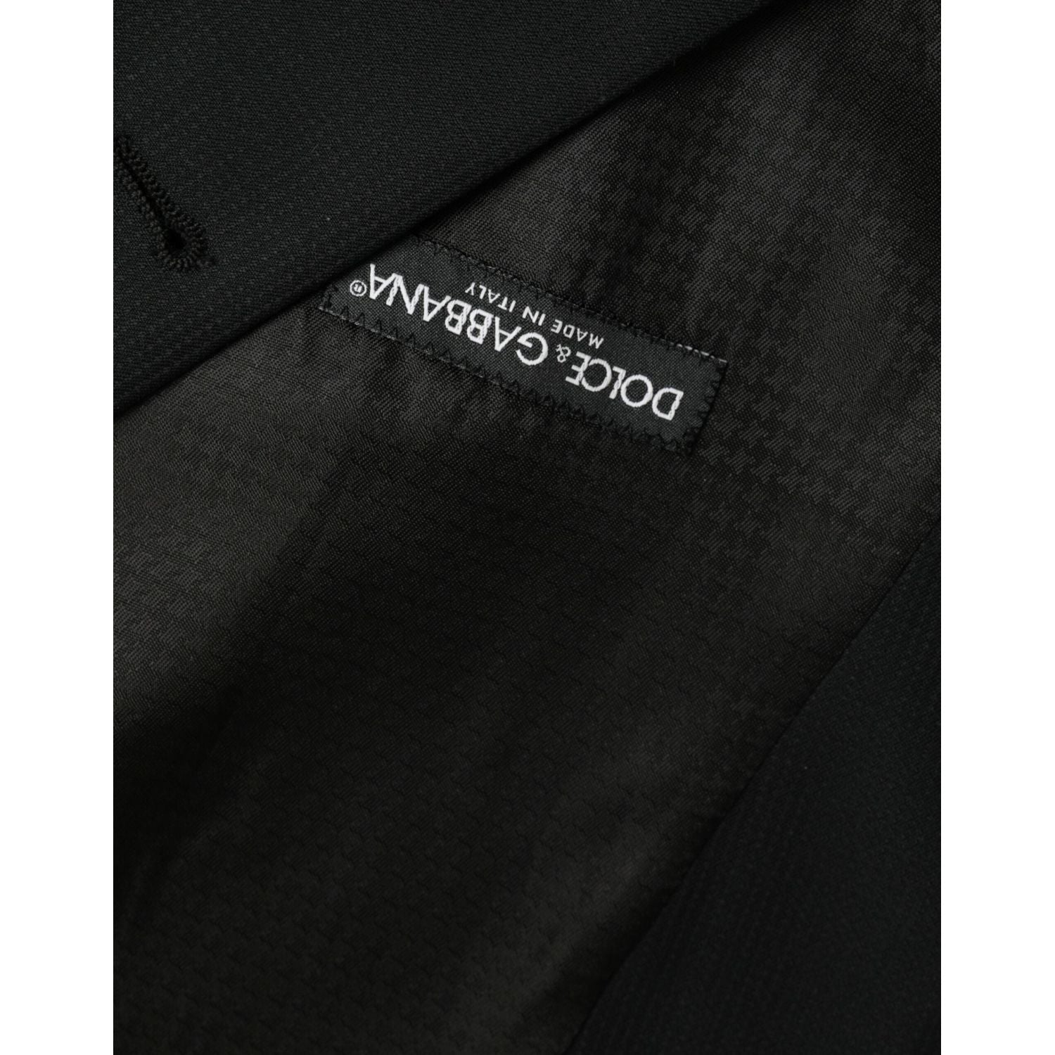 فستان وصدرية من الصوف الأسود من دولتشي آند غابانا