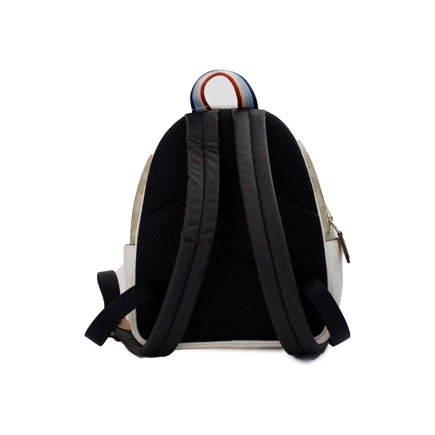 حقيبة ظهر وحقيبة كتب من COACH Mini Court Signature Pear Motif Chalk Taffy
