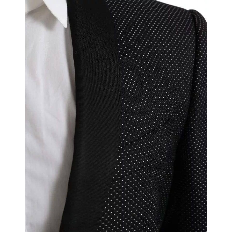 سترة مارتيني سوداء بصدر واحد من دولتشي آند غابانا