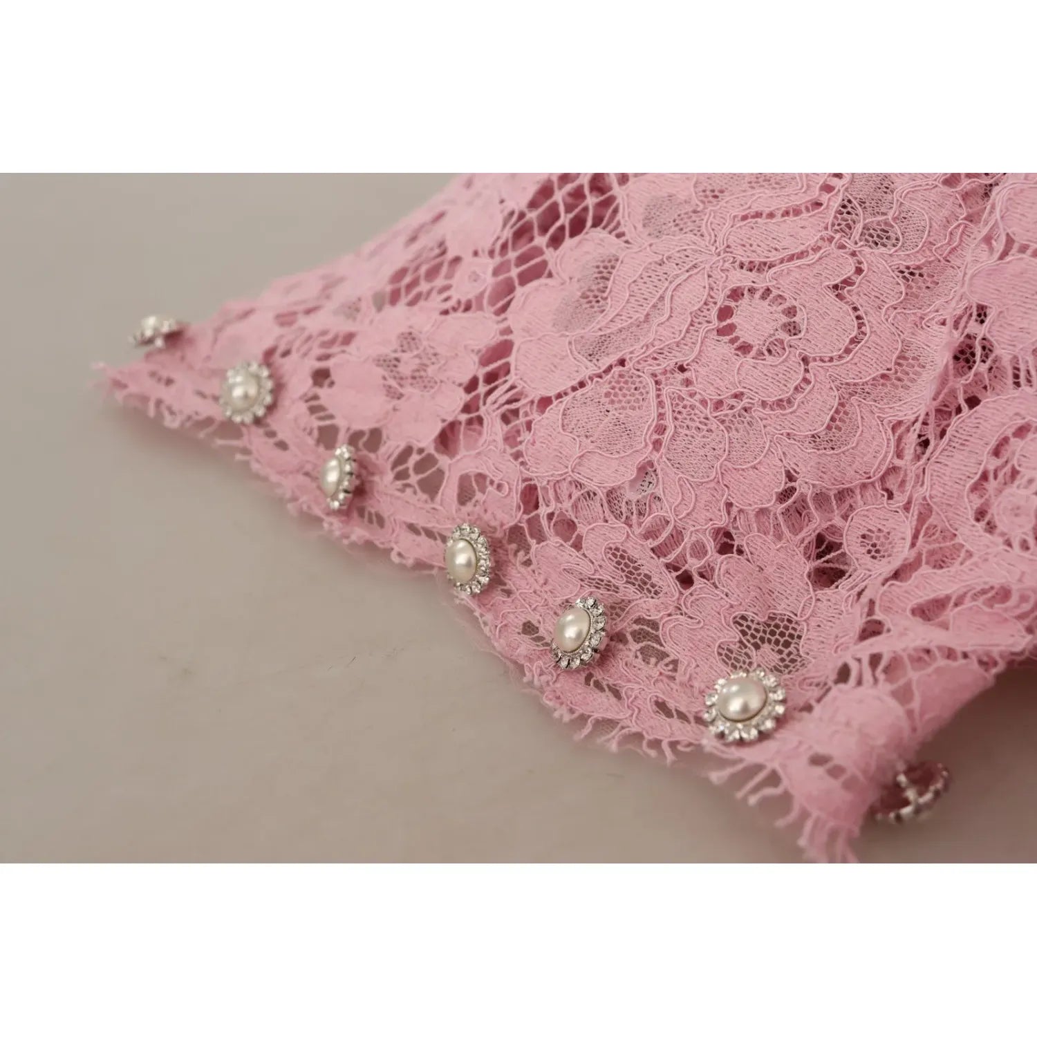 Dolce & Gabbana Shift Lilac Lace Feathers Long Sleeves Dress