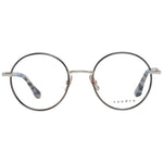 Sandro Black Women Glasses Frame in stainless steel with full-rim design, demo lenses, and branded case. Elegant panto style eyewear.