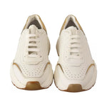 Dolce & Gabbana White Gold Leather Sport DAYMASTER Sneakers Shoes MV4199-44.5