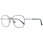 Sandro Black Women Glasses Frame, stainless steel full-rim square style with demo lenses. Includes branded case.