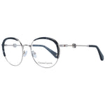 Christian Lacroix Black Women Glasses Frame in metal full-rim round style with demo lenses, includes branded case.