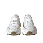 Dolce & Gabbana White Gold DAYMASTER Leather Sneakers Shoes LA5712 #11-39