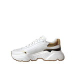 Dolce & Gabbana White Gold DAYMASTER Leather Sneakers Shoes LA5712 #11-39