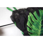 Dolce & Gabbana Black Philodendron Print Silk Camisole Underwear BIK1735-2