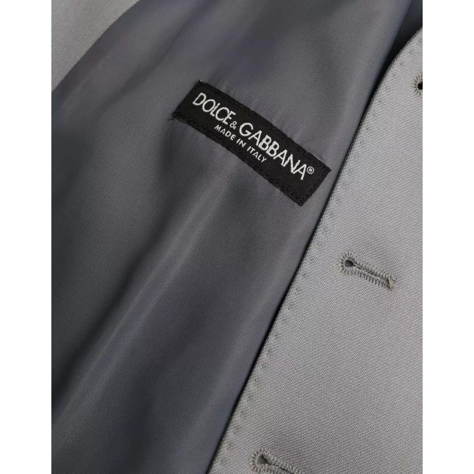 سترة رسمية من الصوف باللون الأزرق الفاتح من دولتشي آند غابانا