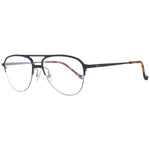 Hackett Black Men Glasses Frame with half-rim design, black metal and plastic material, blue-filter, size 53-17-145.