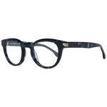 Lozza Black Unisex Glasses Frame with full-rim plastic body, size 45-22-135, featuring black color and branded case included in shipment.