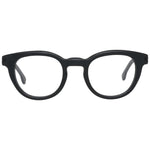 Lozza Black Unisex Glasses Frame in full-rim plastic design, 45-22-135 size, with branded case included, stylish eyewear option.
