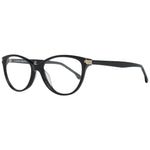 Lozza Black Women Glasses Frame, black plastic full-rim butterfly style, 53-16-135 size, comes with branded case. High-quality eyewear.