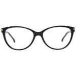 Lozza Black Women Glasses Frame in full-rim plastic with butterfly style, lens width 53mm, for fashion-forward look.