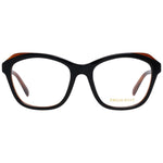 Emilio Pucci Black Women Glasses Frame, full-rim cat eye style, plastic material, 53mm lens width, 18mm bridge, 140mm temples.