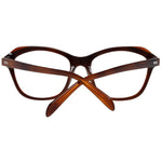 Emilio Pucci Black Women Glasses Frame, full-rim cat eye style with plastic material, includes branded case, no lenses effect, demo glasses.