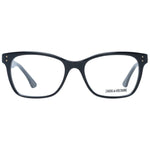 Zadig & Voltaire Black Women Glasses Frame, full-rim rectangle, plastic, demo lenses, includes branded case, spring hinge, style 51-17-140.