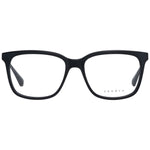 Sandro Black Men Glasses Frame with full-rim black plastic design, square lenses, size 53-16-145, includes branded case.