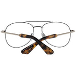 Sandro Black Women Glasses Frame, full-rim aviator style, black metal frame with demo lenses, ideal for modern fashion.