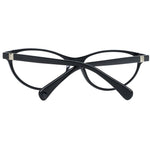 Max Mara Black Women Glasses Frame in cat eye style featuring full-rim black plastic frames, demo lenses, and 54-15-140 size dimensions.