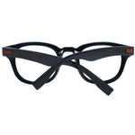 Ermenegildo Zegna Black Men Glasses Frame round full-rim design