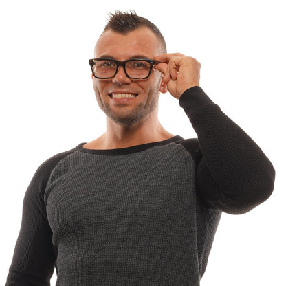 Ermenegildo Zegna Gray Acetate, Wood & Horn Glasses (Frames)