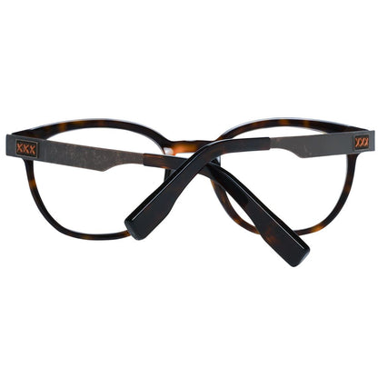 Ermenegildo Zegna Brown Plastic Glasses (Frames)