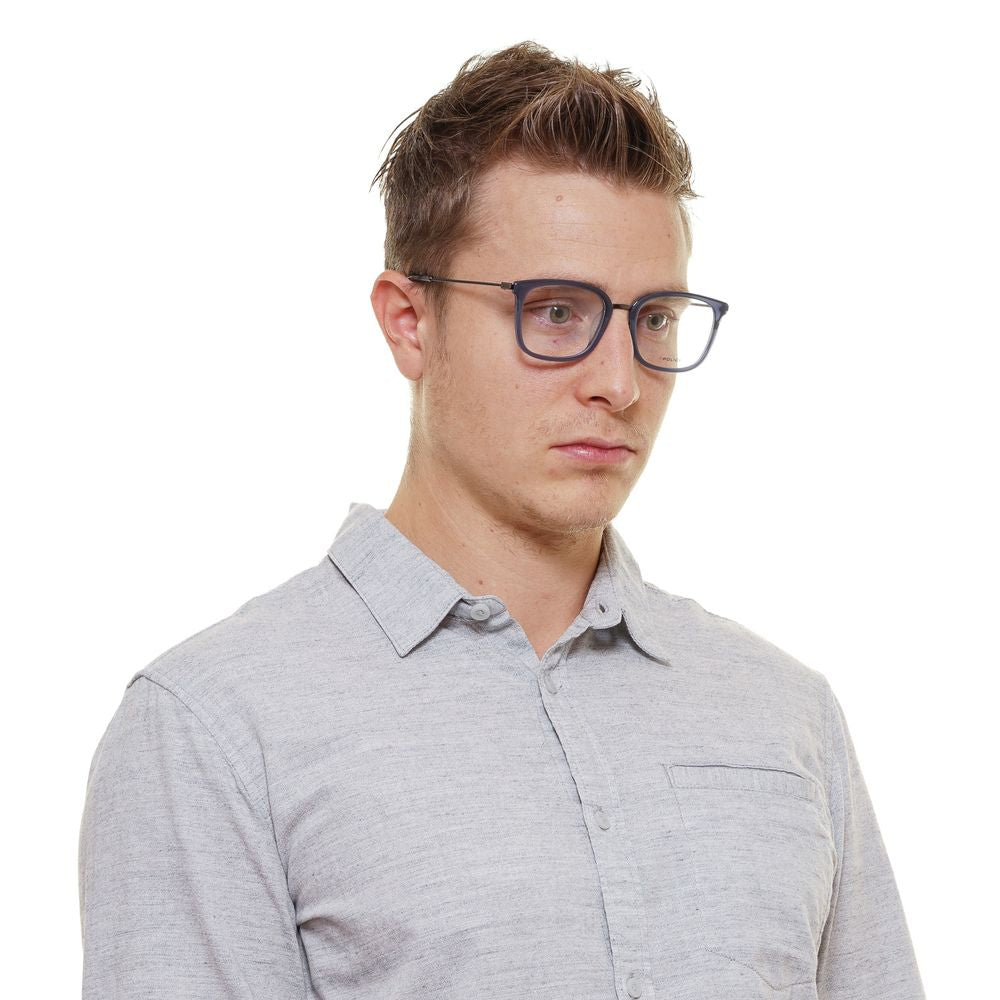 Police Blue Metal & Plastic Glasses (Frames)