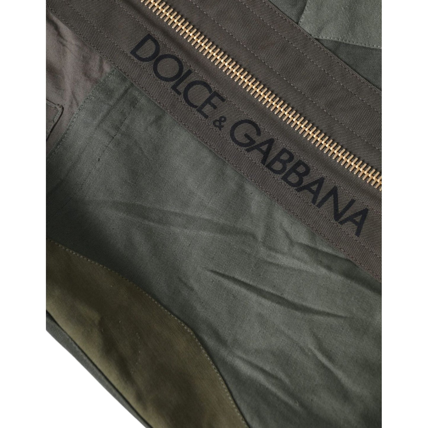 Dolce & Gabbana Military Green Patchwork Rucksack Backpack Bag BAG1480